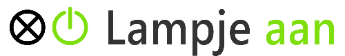 Lampje aan logo