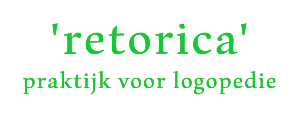 'retorica' praktijk voor logopedie logo