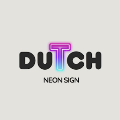 Dutch neon sign logo