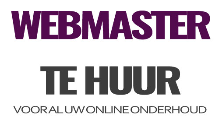 Webmaster te huur logo