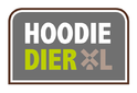 Hoodie Dier XL 1500m2 Megastore met trimsalon en dierenkliniek logo