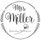 Mrs. Miller beauty parlour logo